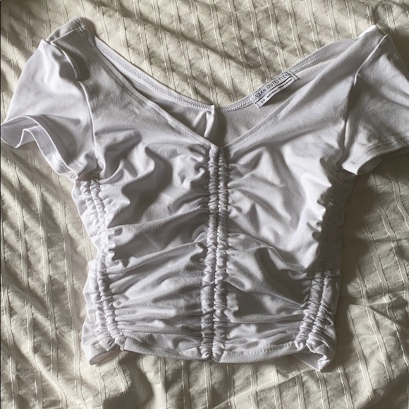 Ruffled urban outfitters crop top